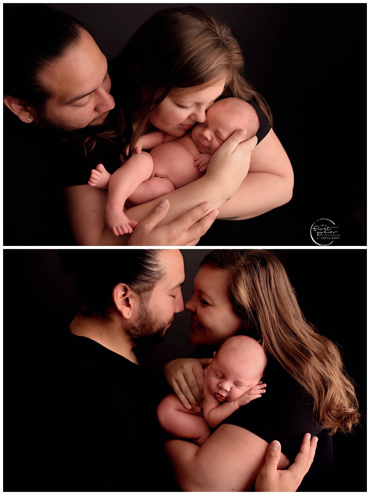 Newborn parent poses